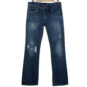 Dark Blue Distressed Women’s Jeans
